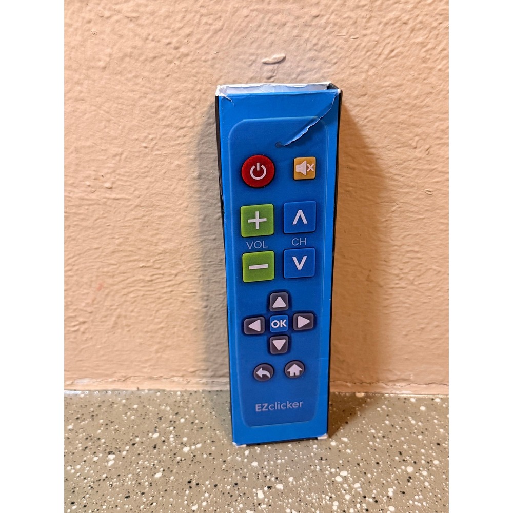 EZClicker Blue Universal Simple TV Remote‎ Control